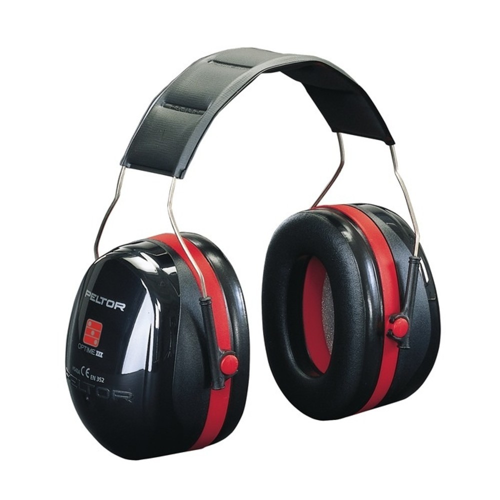 3M™ Gehörschutz OPTIME III, gepolsterter Kopfbügel, EN 352-1-3 SNR 35 dB, doppelschalige Kapseln