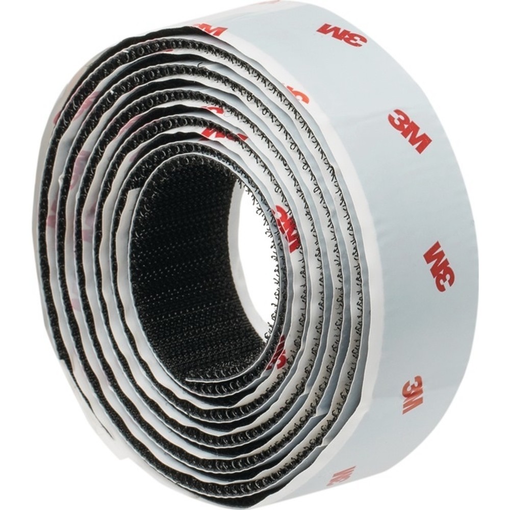 3M™ Haken- und Schlaufenband SJ352B, Länge 1,25 m Breite 25 mm, schwarz, Blister