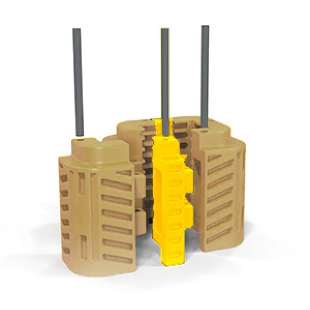 A-SAFE Distanzstücke gelb aus MEMAPLEX® für FlexiShield - 100 mm Breite