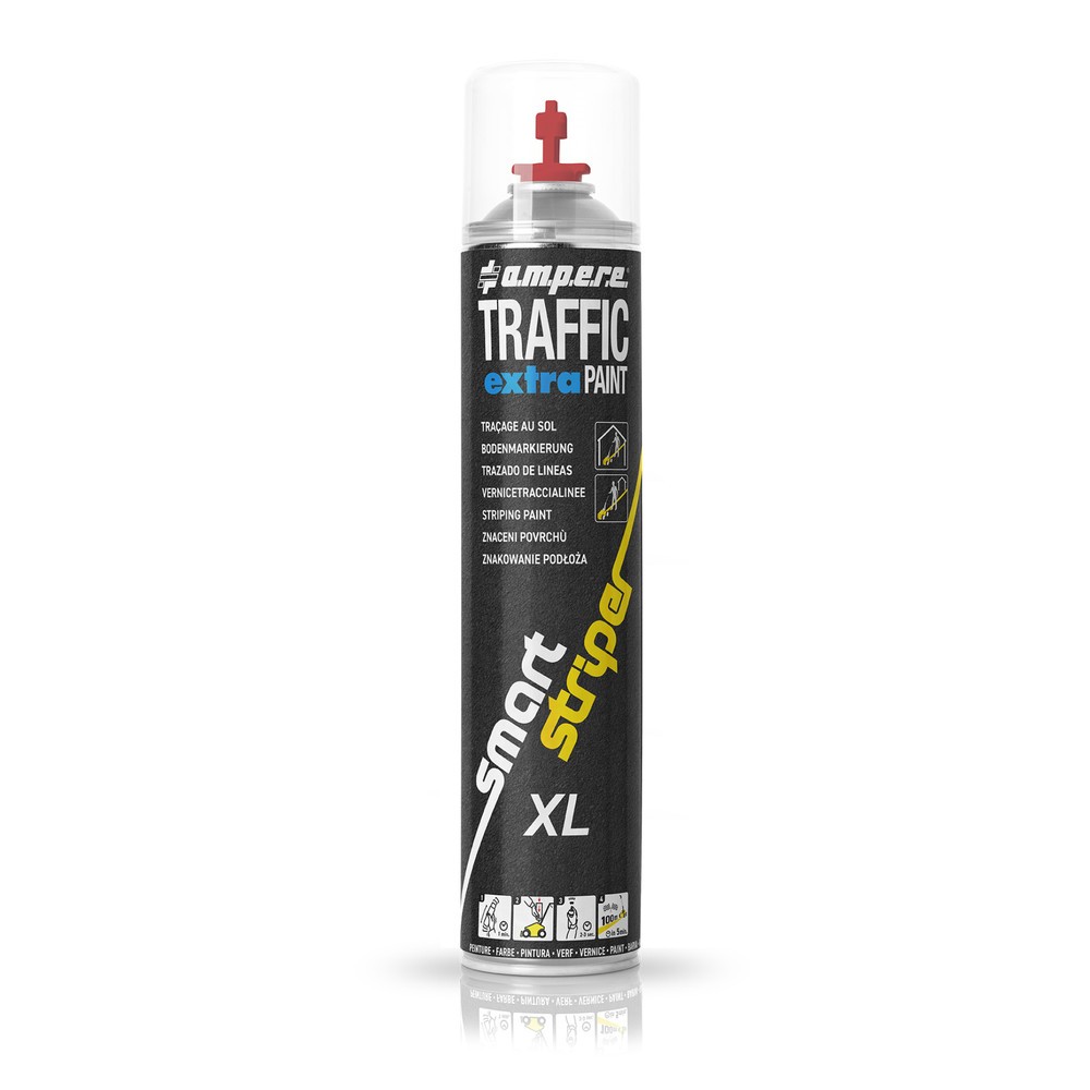 Produktabbildung: A.M.P.E.R.E. Markierfarbe TRAFFIC extra Paint® XL 0,75 l, rot