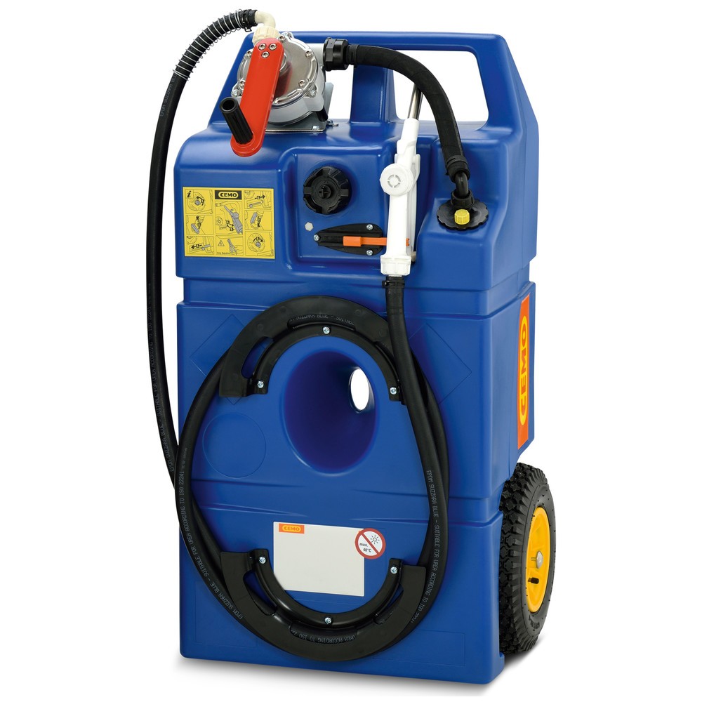 AdBlue®-Trolley CEMO, 100 l, mit Handpumpe und Zapfventil