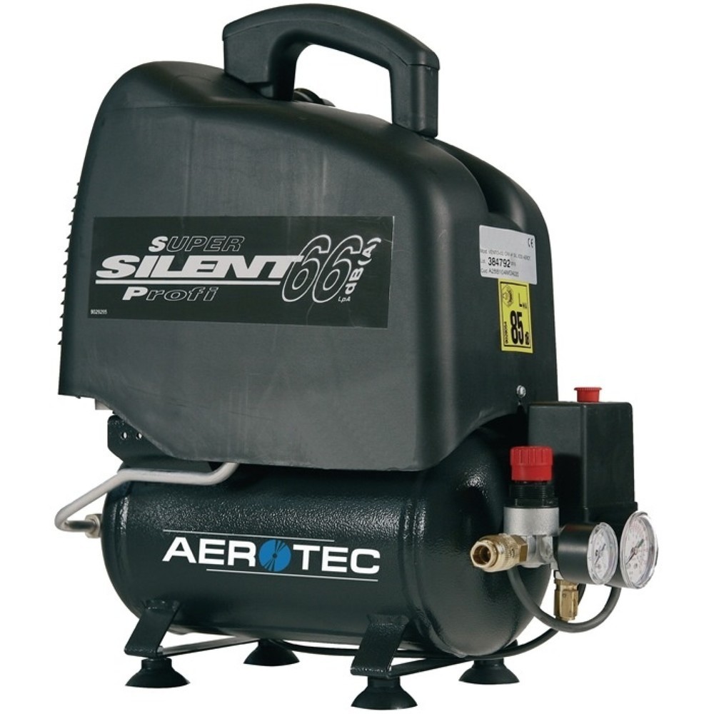 AEROTEC Kompressor Aerotec Vento Silent 6, 0,7 kW 230 V50 Hz, 110 l/min 8 bar, 6 l