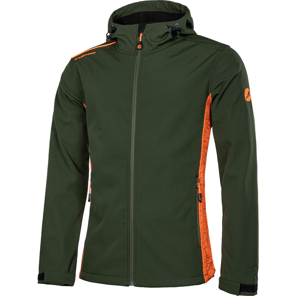 albatros Softshelljacke LISTER, oliv/orange, Größe M