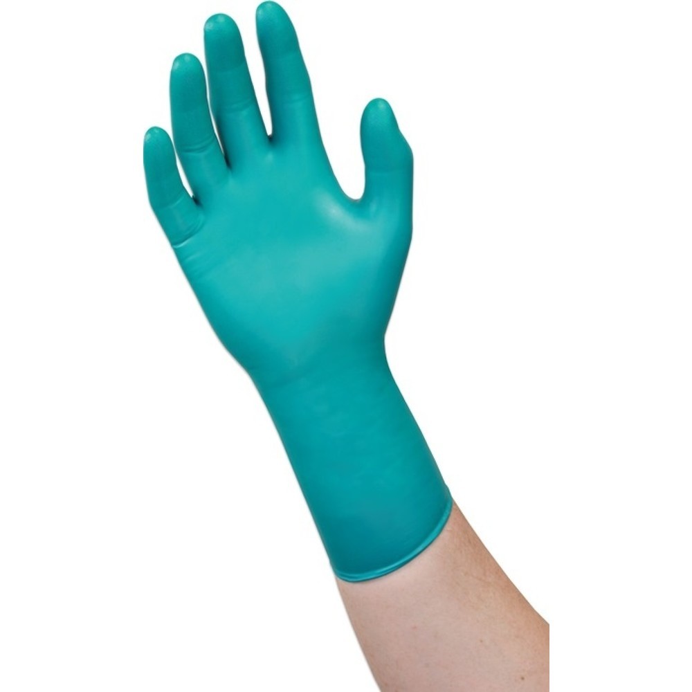 Ansell Einweghandschuhe Microflex 93-260, Größe 7,5-8 grün/blau, Neopren/Nitril