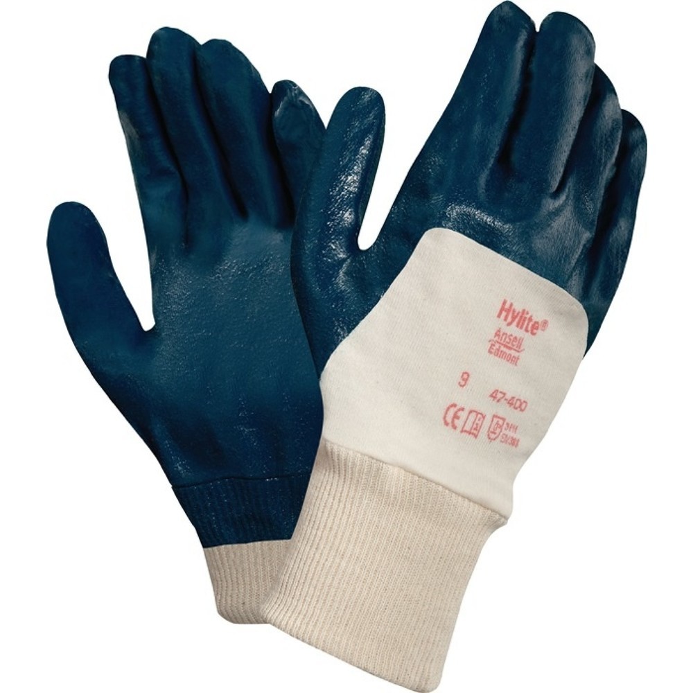 Ansell Handschuhe ActivArmr Hylite 47-400, Größe 10 weiß/blau