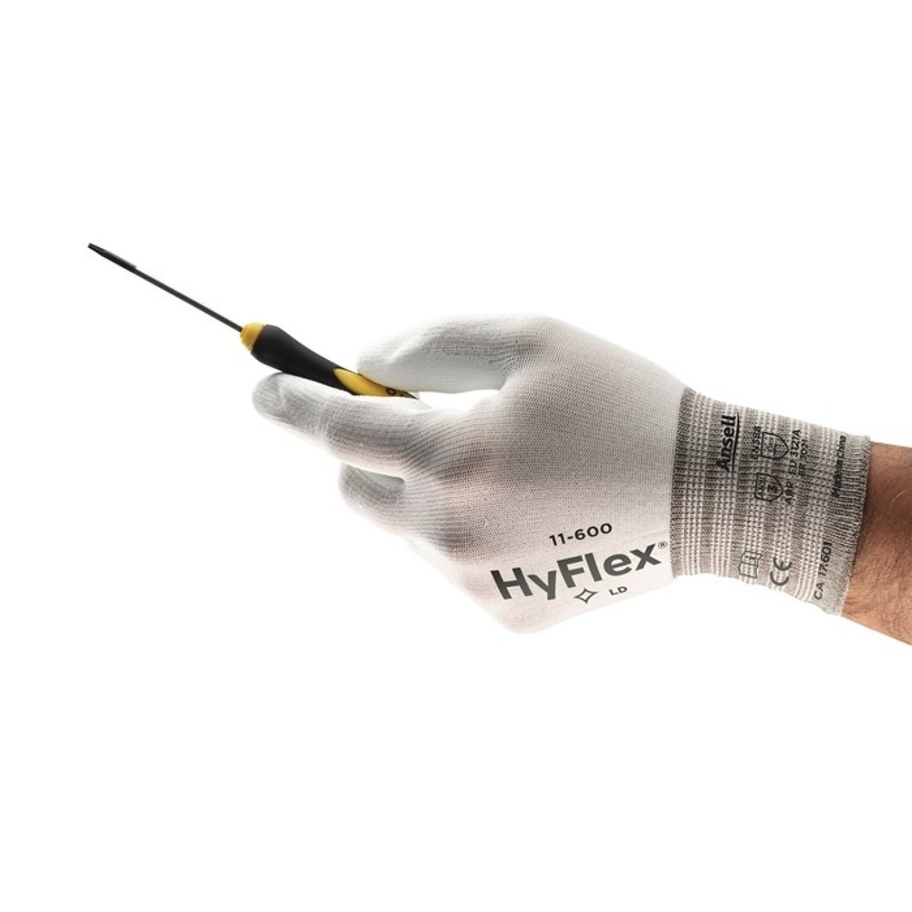ANSELL Handschuhe HyFlex 11-600 Gr.7 weiß EN
