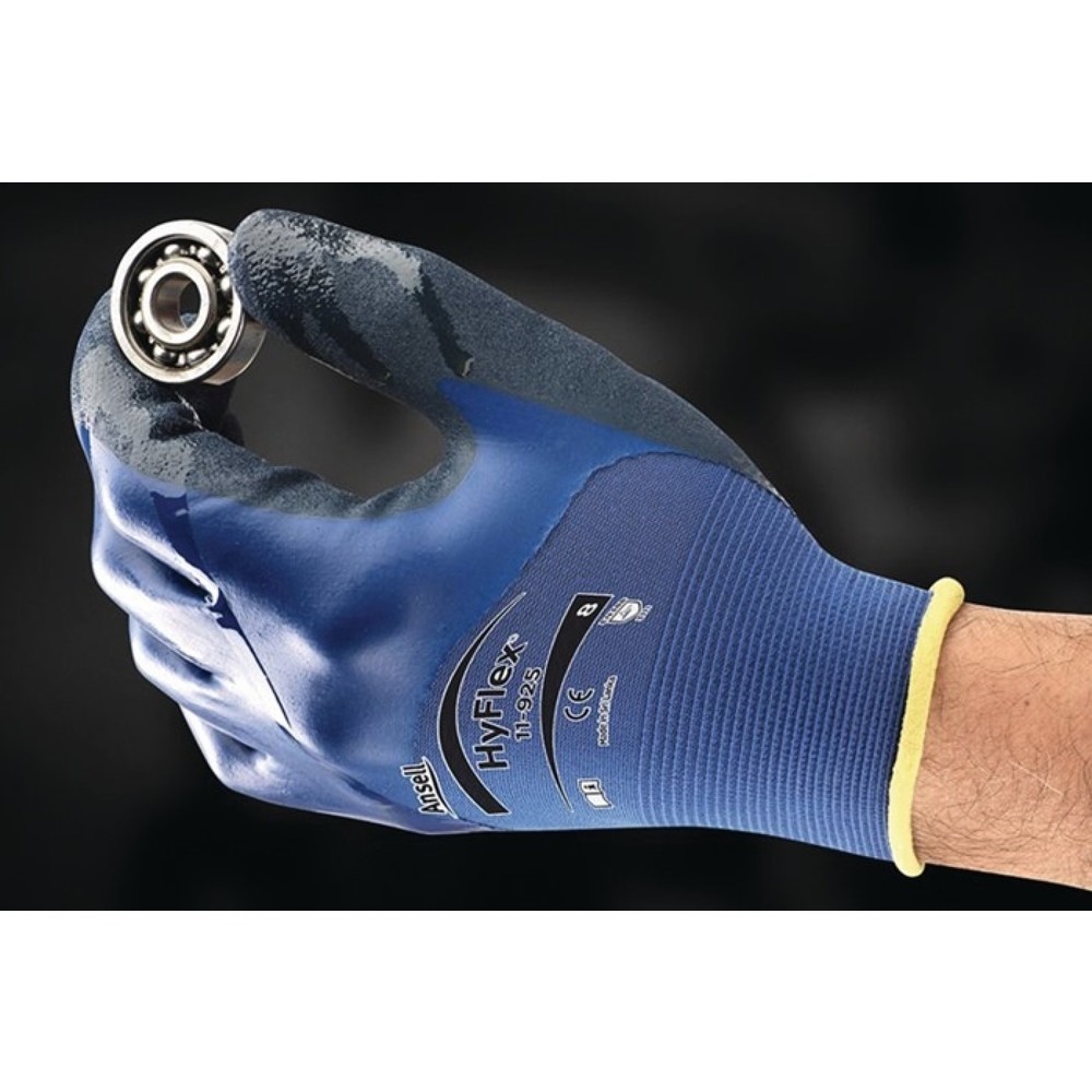 Ansell Handschuhe HyFlex® 11-925, Größe 10 blau, EN 388 PSA-Kategorie II