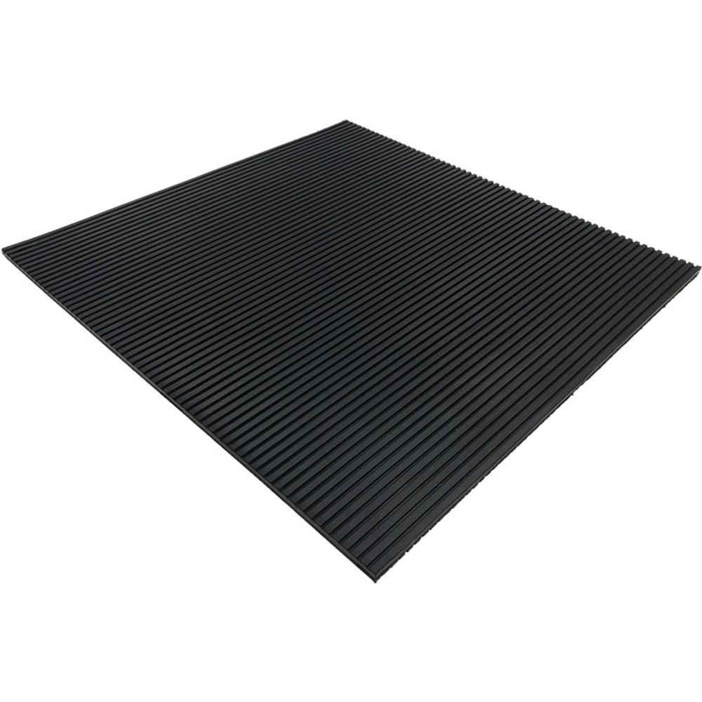 Antivibrationsmatte, schwarz NR/SBR, Breite 0,5 m Länge 0,5 m Dicke 10 mm, ohne Gewebeeinlage