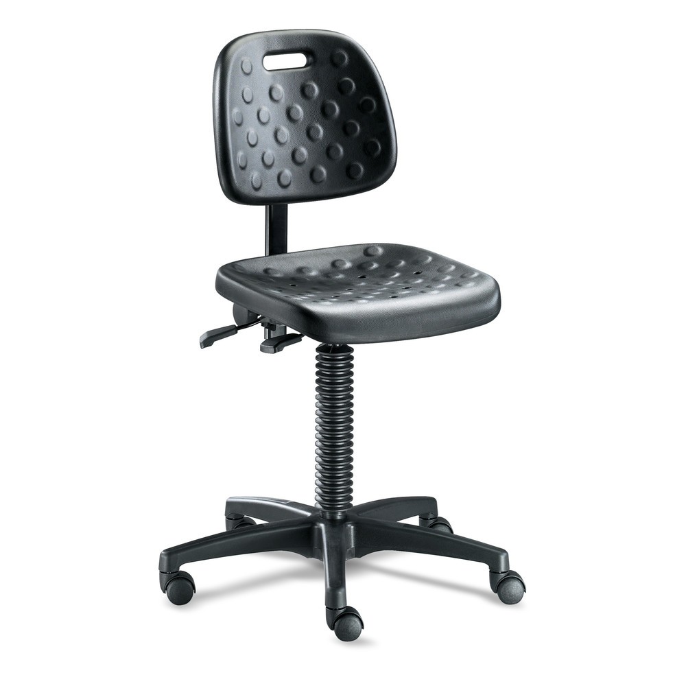 Arbeitsdrehstuhl Strength, atmungsaktiv, ergonomisch, Sitzhöhe 450-650 mm, Rollen, schwarz