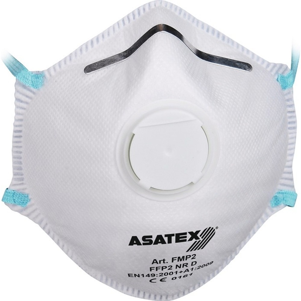 ASATEX Atemschutzmaske, FFP 2 / V NR D, mit Ausatemventil