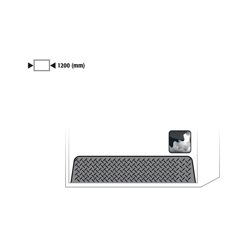 Einrollklappe für asecos® Druckgasflaschen-Schrank, HxBxT 2.150 x 1.350 x 400 mm