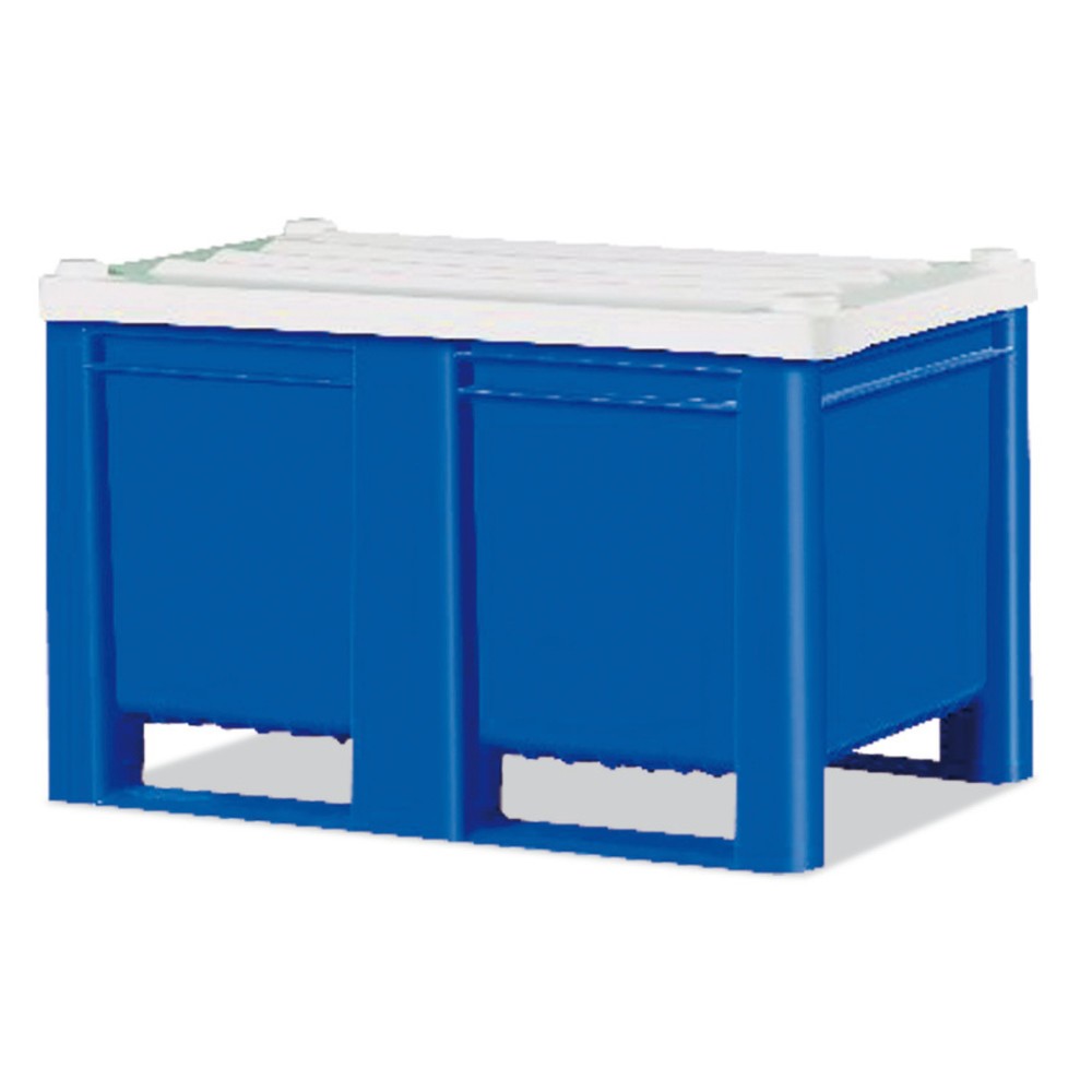 Auflagedeckel für Palettenbox, für Tiefe 800 mm, blau