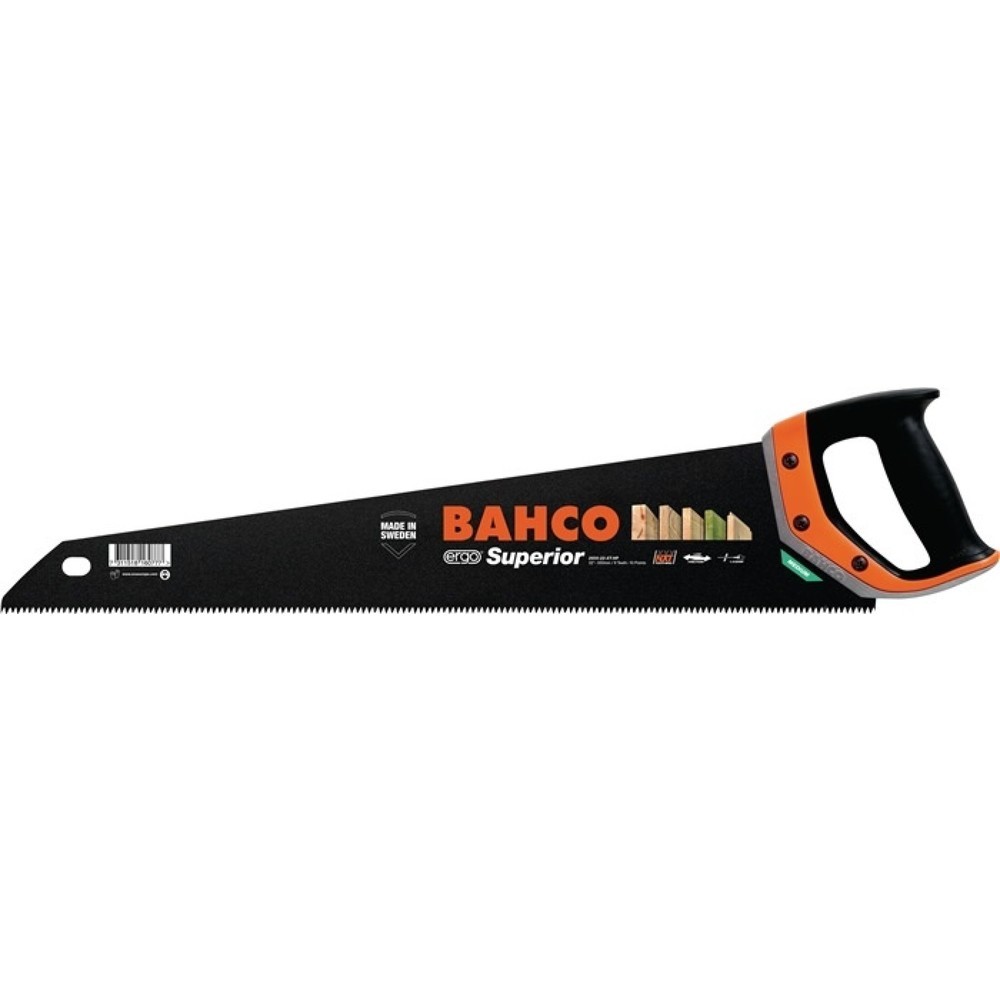 BAHCO Handsäge ERGO Superior Blatt-L.475mm 9/10 ZpZ XT-Zahn