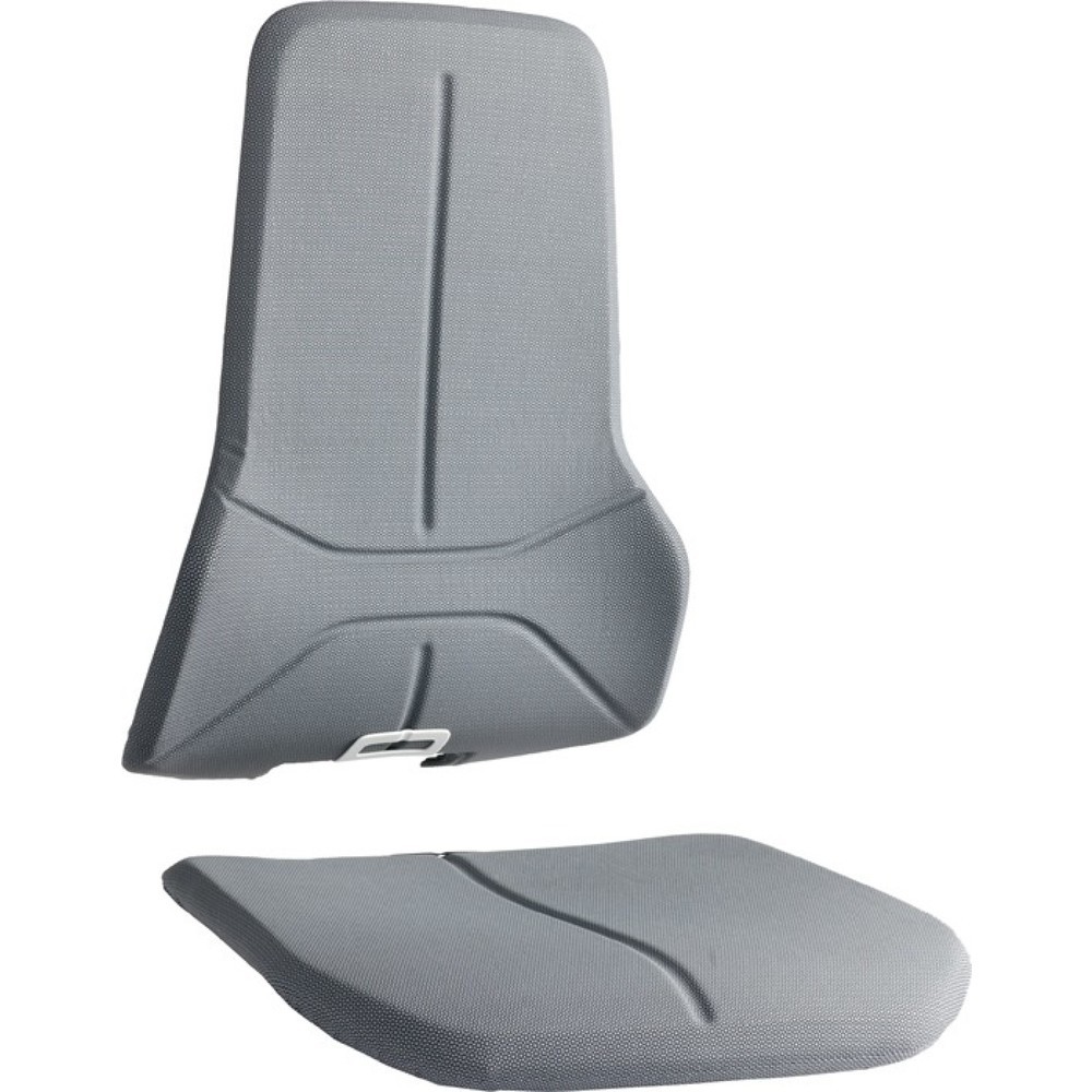 bimos Wechselpolster, passend für Sitz und Rückenlehne, Supertec-Gewebe grau