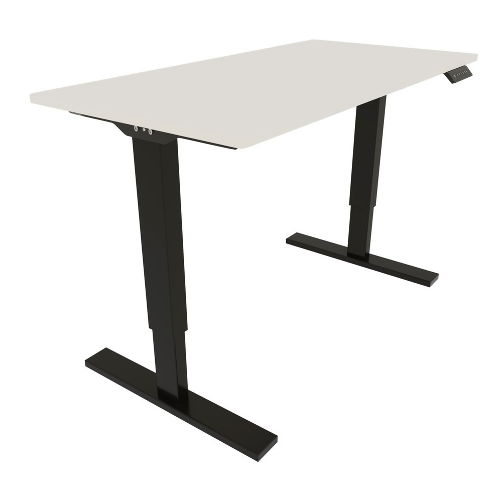 Produktabbildung Nr. 9: BISLEY Schreibtisch E-StarterTech, elektrisch höhenverstellbar, 160 x 80 cm, schwarz, weiß