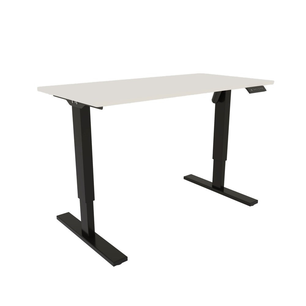 Produktabbildung Nr. 11: BISLEY Schreibtisch E-StarterTech, elektrisch höhenverstellbar, 160 x 80 cm, schwarz, weiß