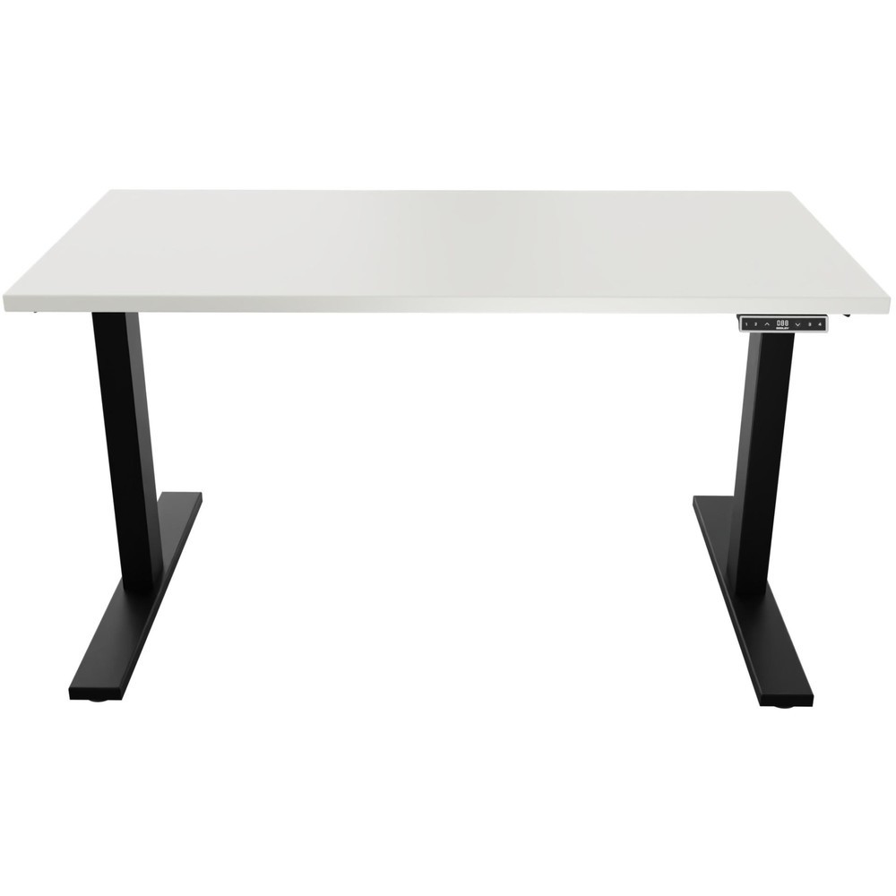 Produktabbildung Nr. 3: BISLEY Schreibtisch E-StarterTech, elektrisch höhenverstellbar, 160 x 80 cm, schwarz, weiß