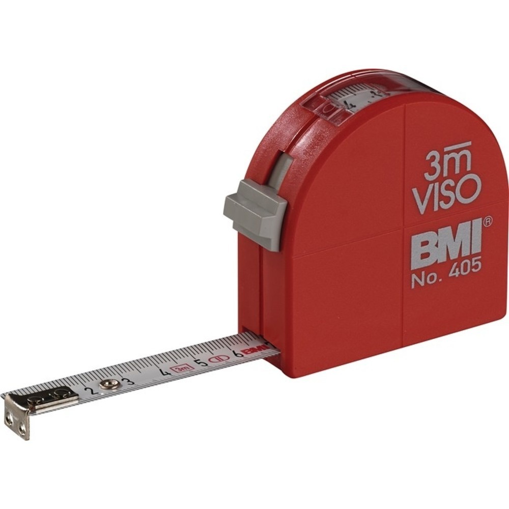 BMI Taschenrollbandmaß VISO L.3m B.16mm mm/cm EG II PA Sichtfenster
