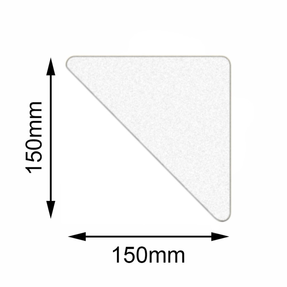 Bodenmarkierer Safety Dreieck, weiß, 150 x 150 mm, 10 Stk/VE