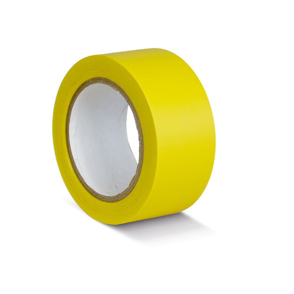Bodenmarkierungsband aus PVC, Breite 50 mm, Rollenlänge 33 m, gelb