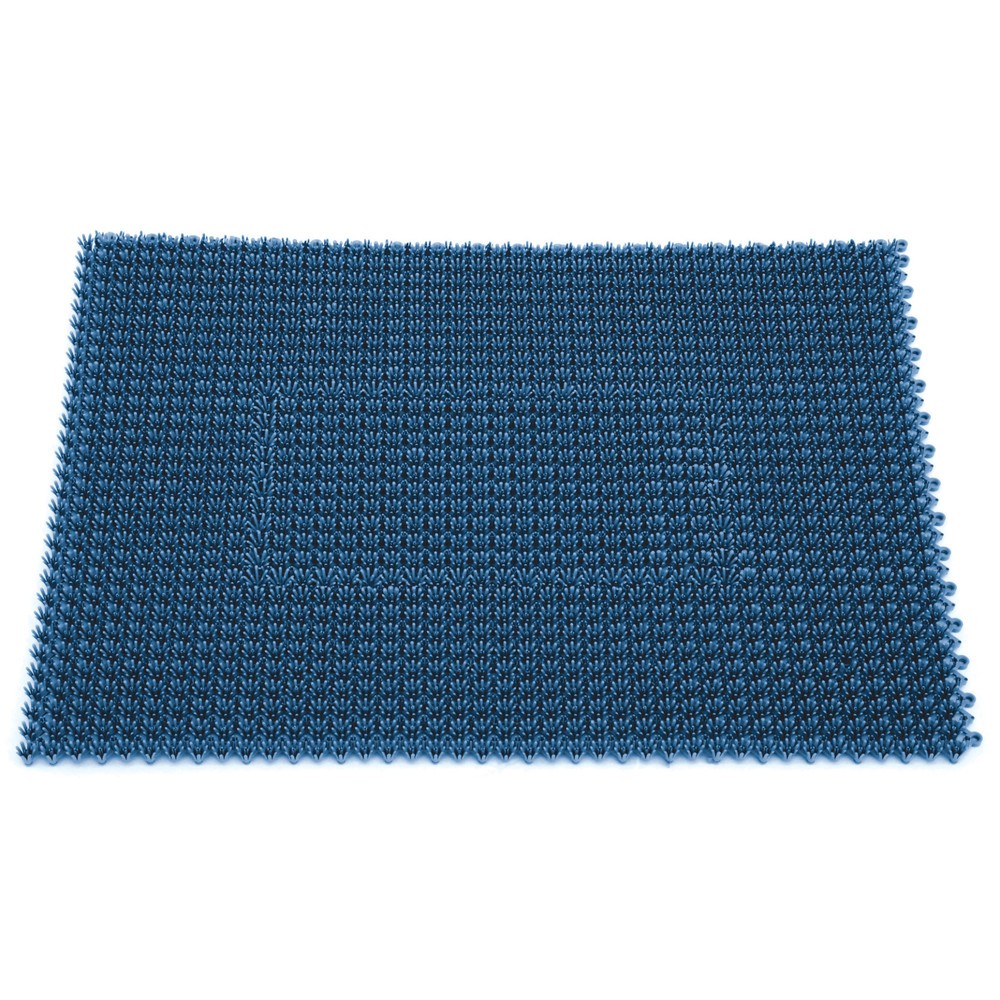 Bodenmatte für Grobschmutz, PE, BxL 570 x 860 mm, metallicblau
