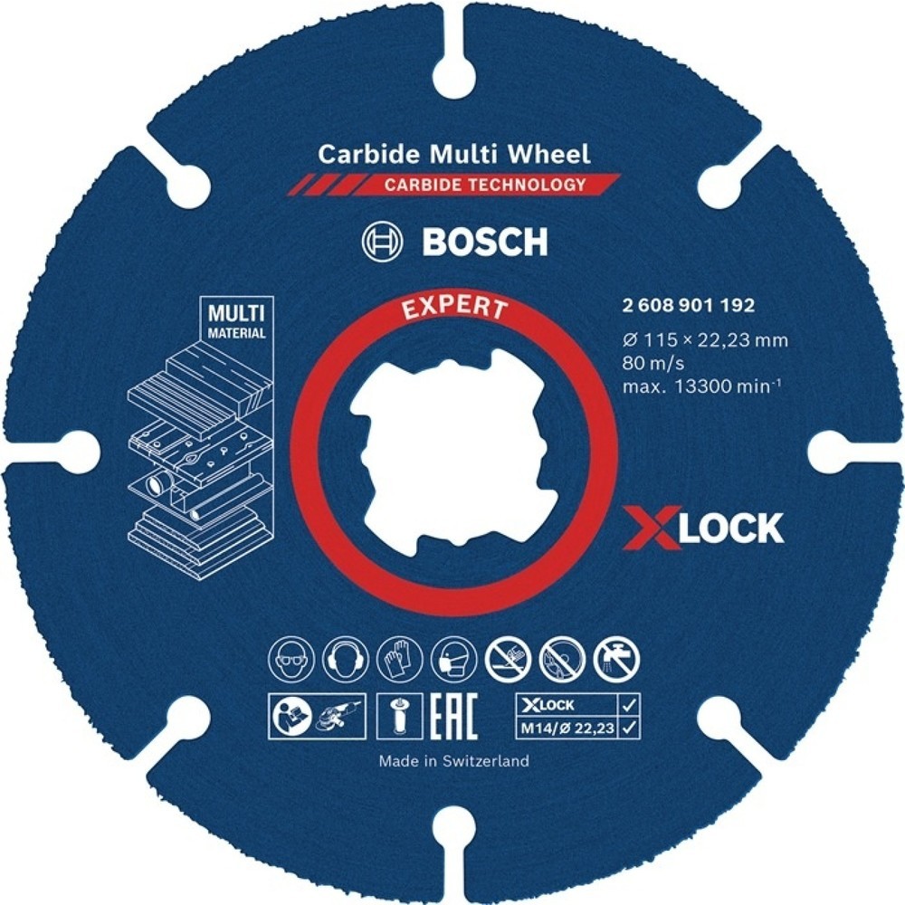 BOSCH Trennscheibe Expert Carbide Multi Wheel X-LOCK, X-Lock, D125xmm