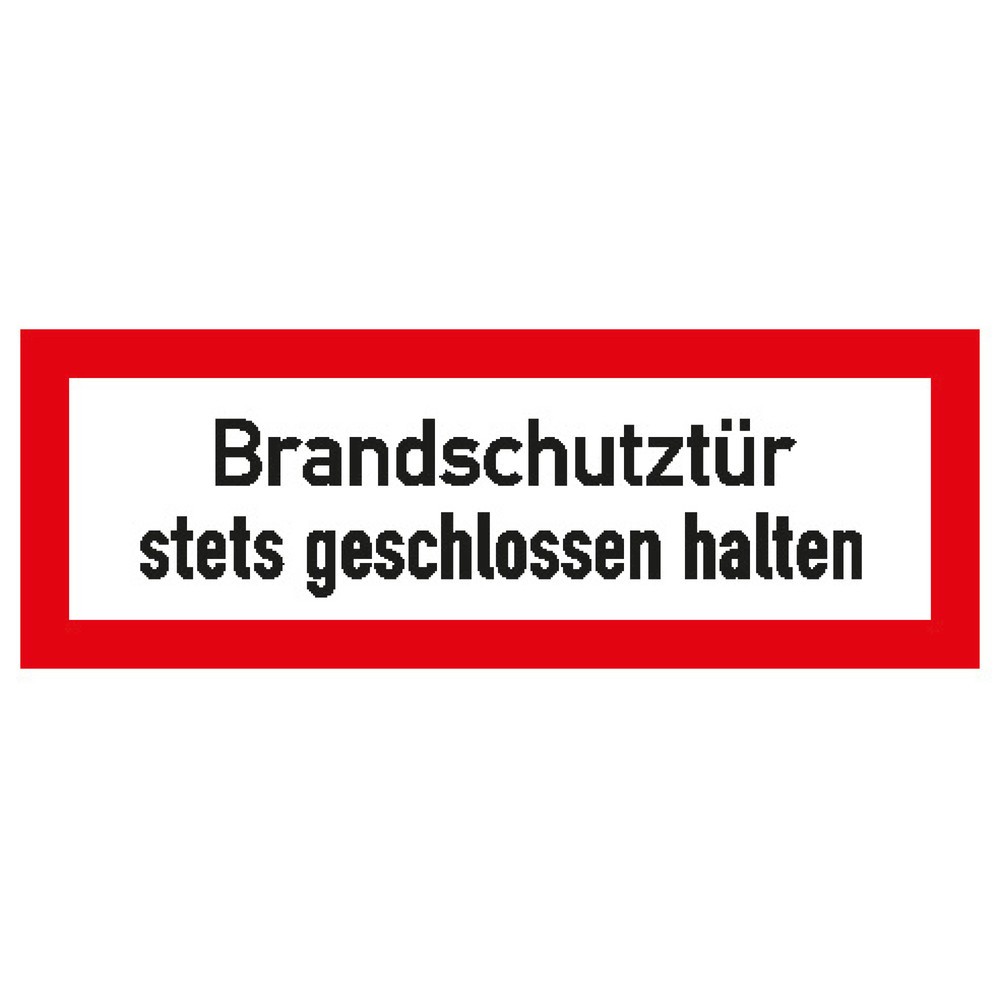 "Brandschutztür...", HxB 105 x 297 mm, Folie