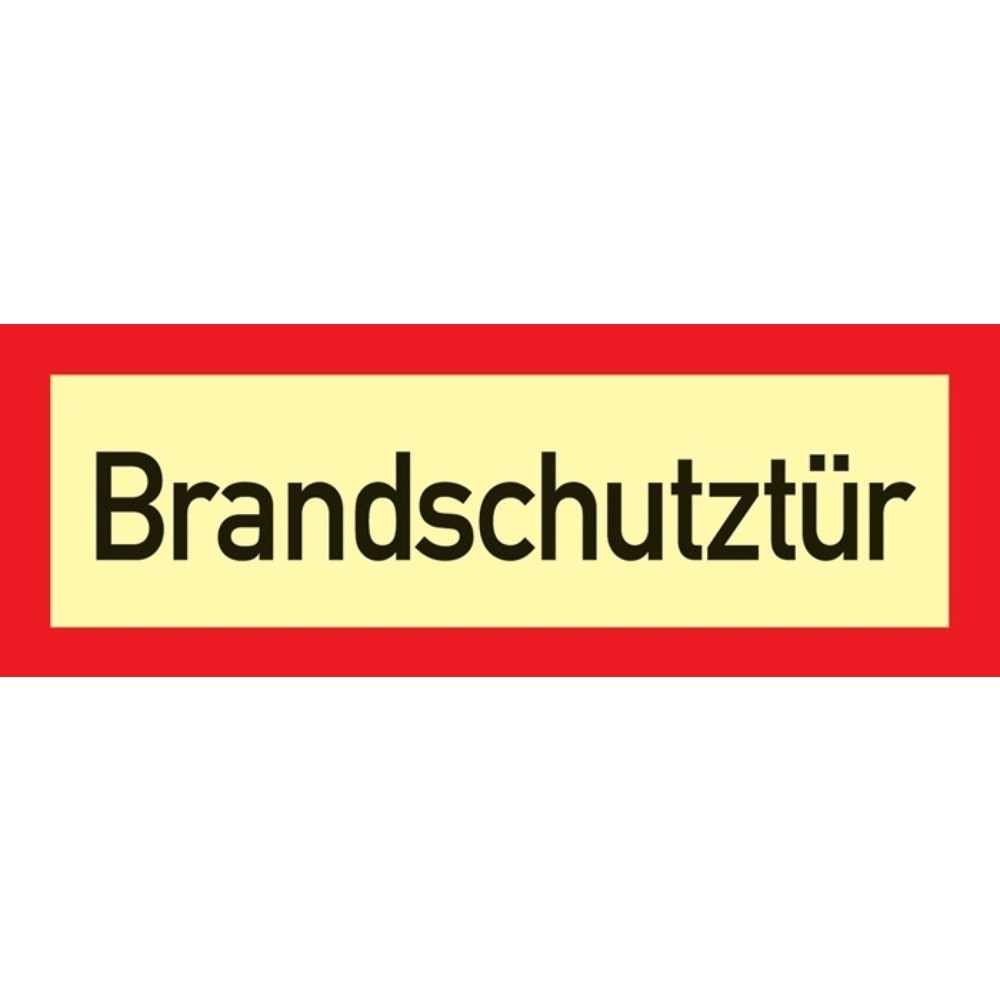 Brandschutzzeichen DIN 4066, Brandschutztür, L297xB105 mm, Folie