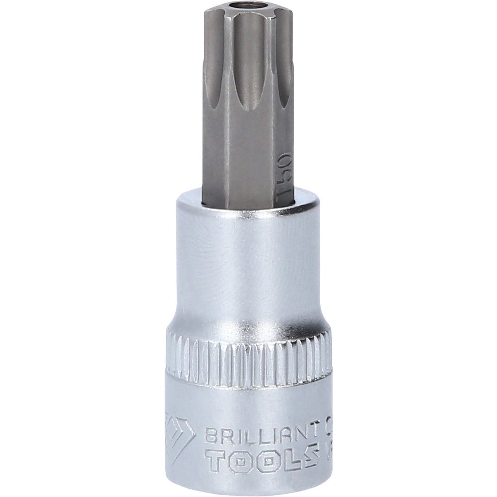 Produktabbildung: BRILLIANT TOOLS 3/8" Torx-Bit-Stecknuss, mit Stirnlochbohrung, TB50