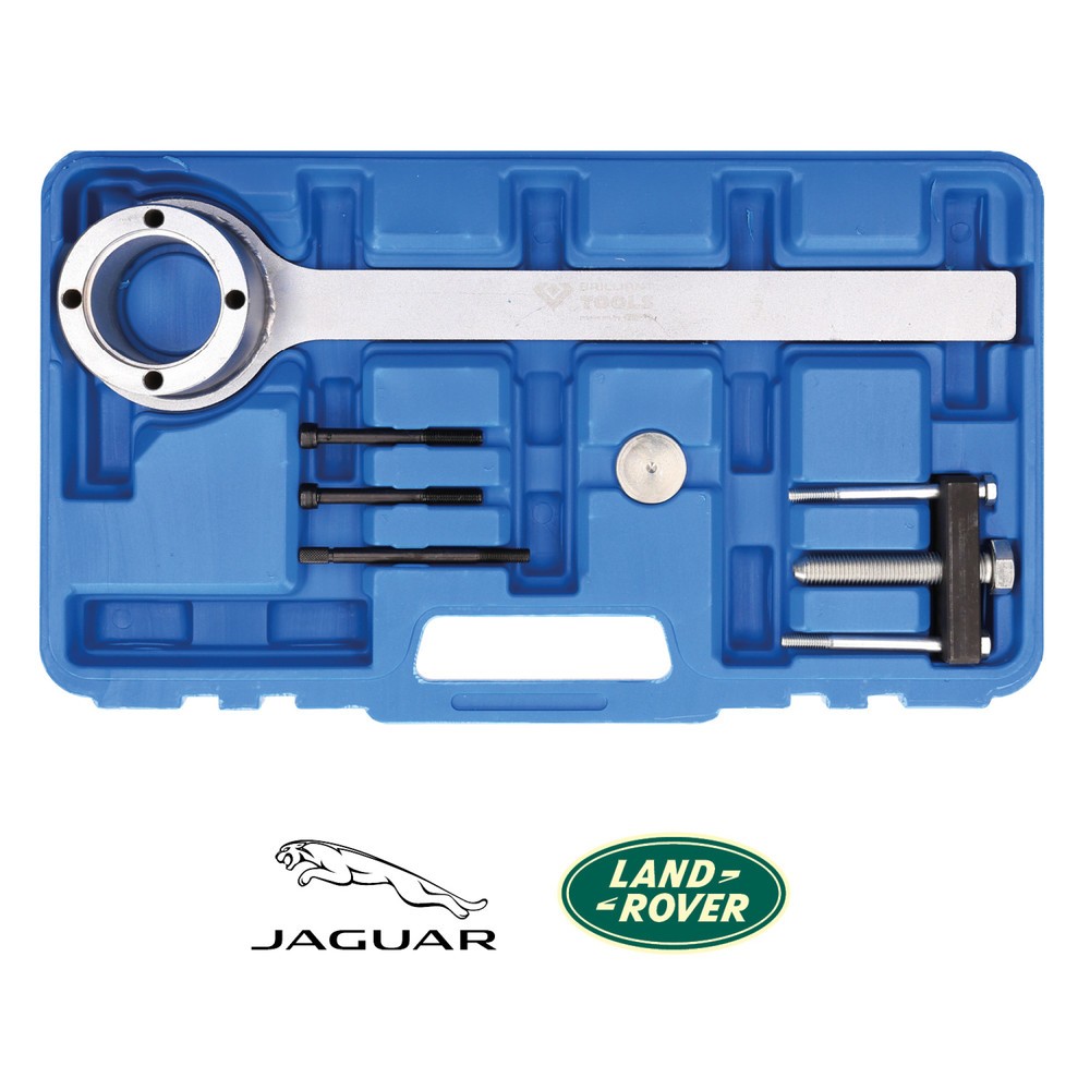 BRILLIANT TOOLS Kurbelwellen-Riemenscheibenwerkzeug-Satz | für Jaguar, Land Rover