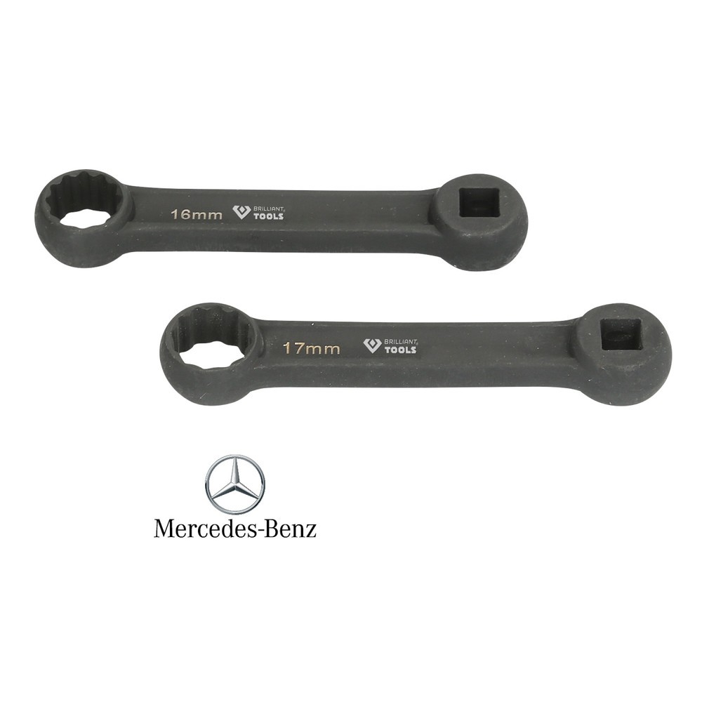 BRILLIANT TOOLS Motorlager Ringschlüssel-Satz für Mercedes-Benz