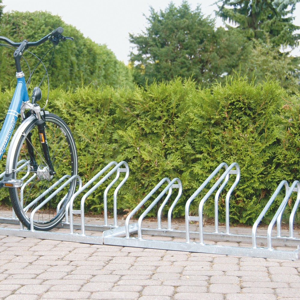 wsm® Bügelparker, 1-seitig, 3 Stellplätze, verzinkt