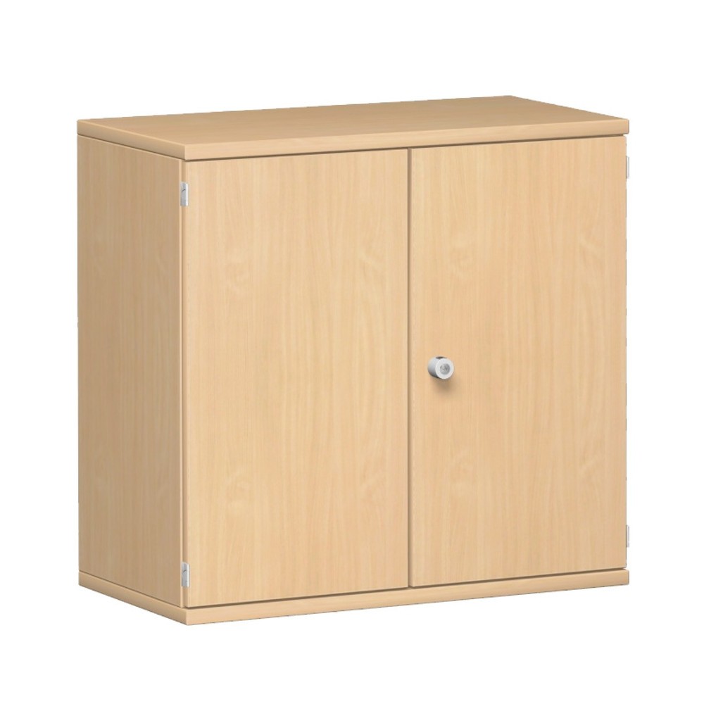 Büroschrank Profi, 2 OH, Breite 800 mm, Flügeltür, Buche