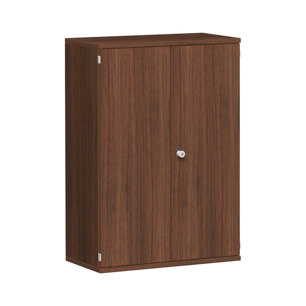 Büroschrank Profi, 3 OH, Breite 800 mm, Flügeltür, Nussbaum