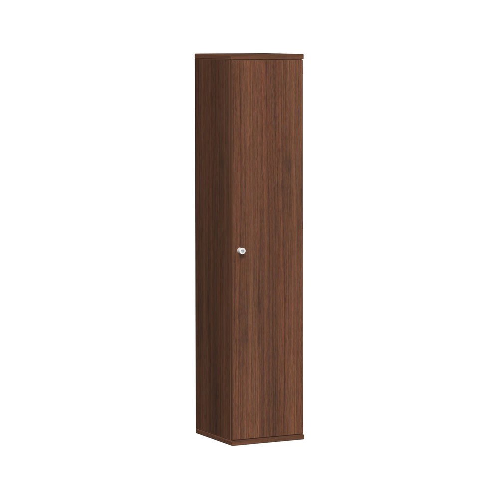 Büroschrank Profi, 5 OH, Breite 400 mm, Tür rechts, Nussbaum