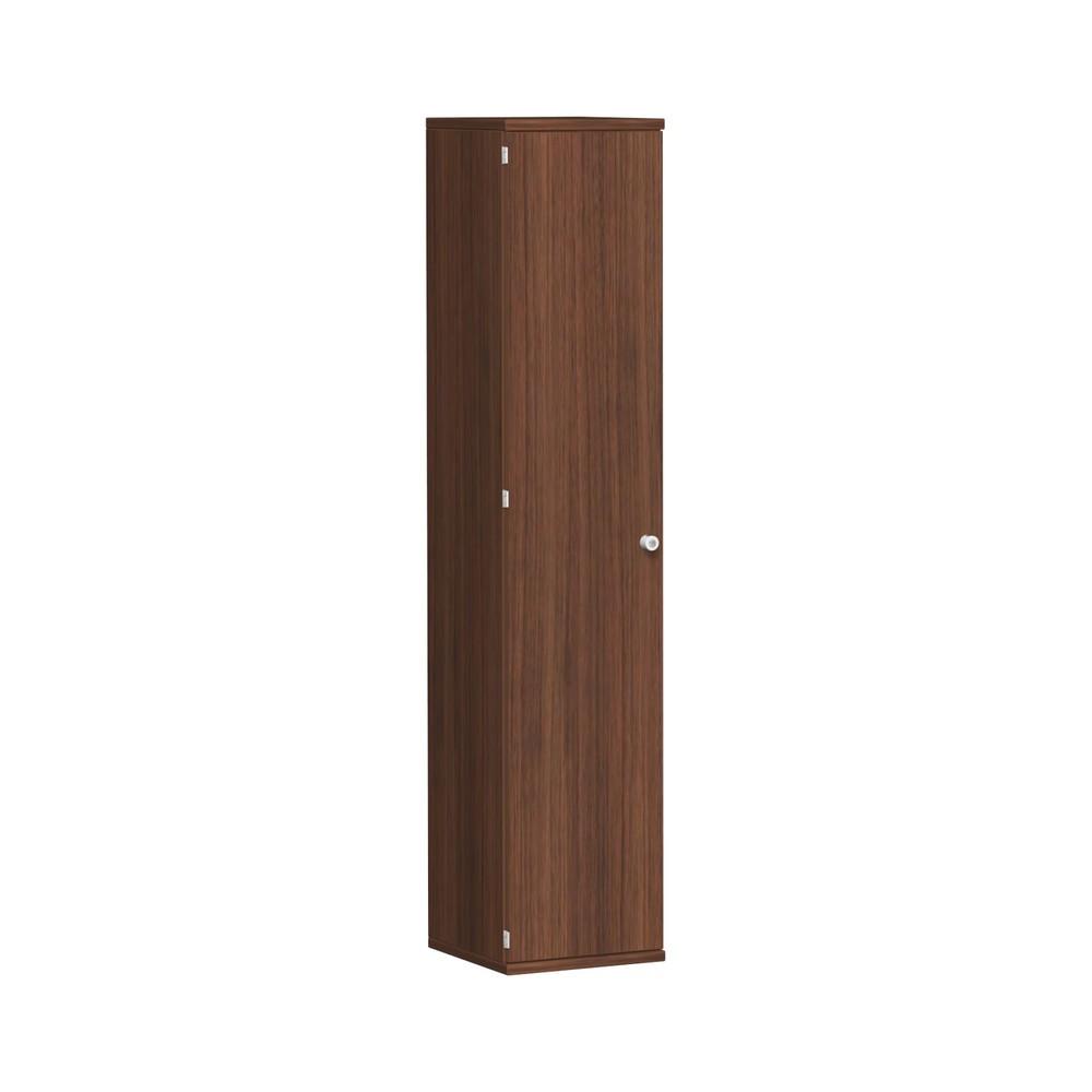 Büroschrank Profi, 5 OH, Breite 400 mm, Tür links, Nussbaum