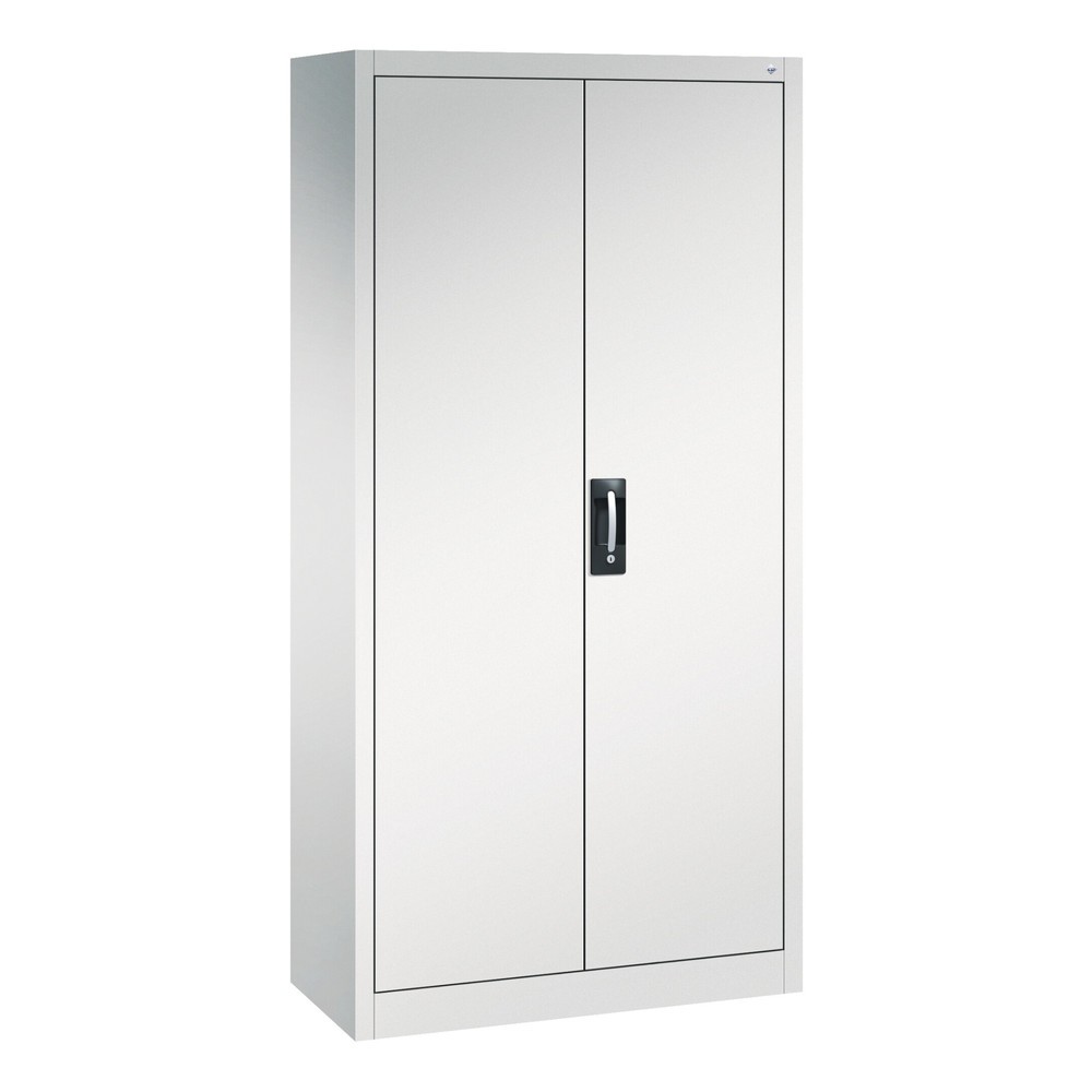 C+P Flügeltürenschrank mit 21 Fächern, HxBxT 1.950 x 930 x 400 mm, lichtgrau, lichtgrau