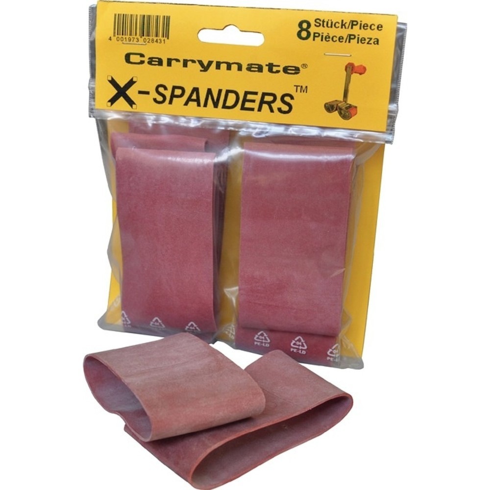 CARRYMATE Ersatzgummi X-Spander, passend für Plattenträger Carrymate®, 8 Stück