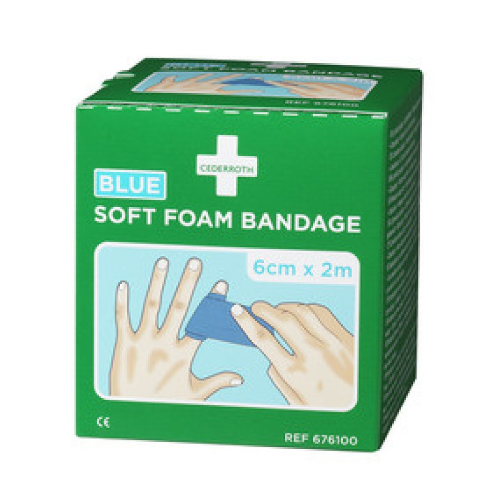 Cederroth Soft Foam Schaumbandage blau Box