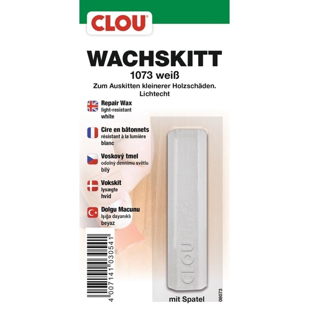 CLOU Wachskittstangen, 15 g, Farbe 1073 weiß, Blister