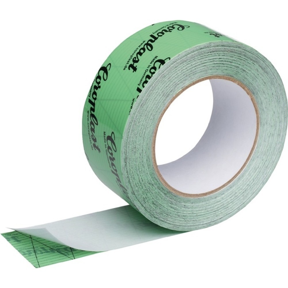 COROPLAST Spezialfolienklebeband 1410 RPX, Länge 25 m Breite 60 mm, grün, Rolle