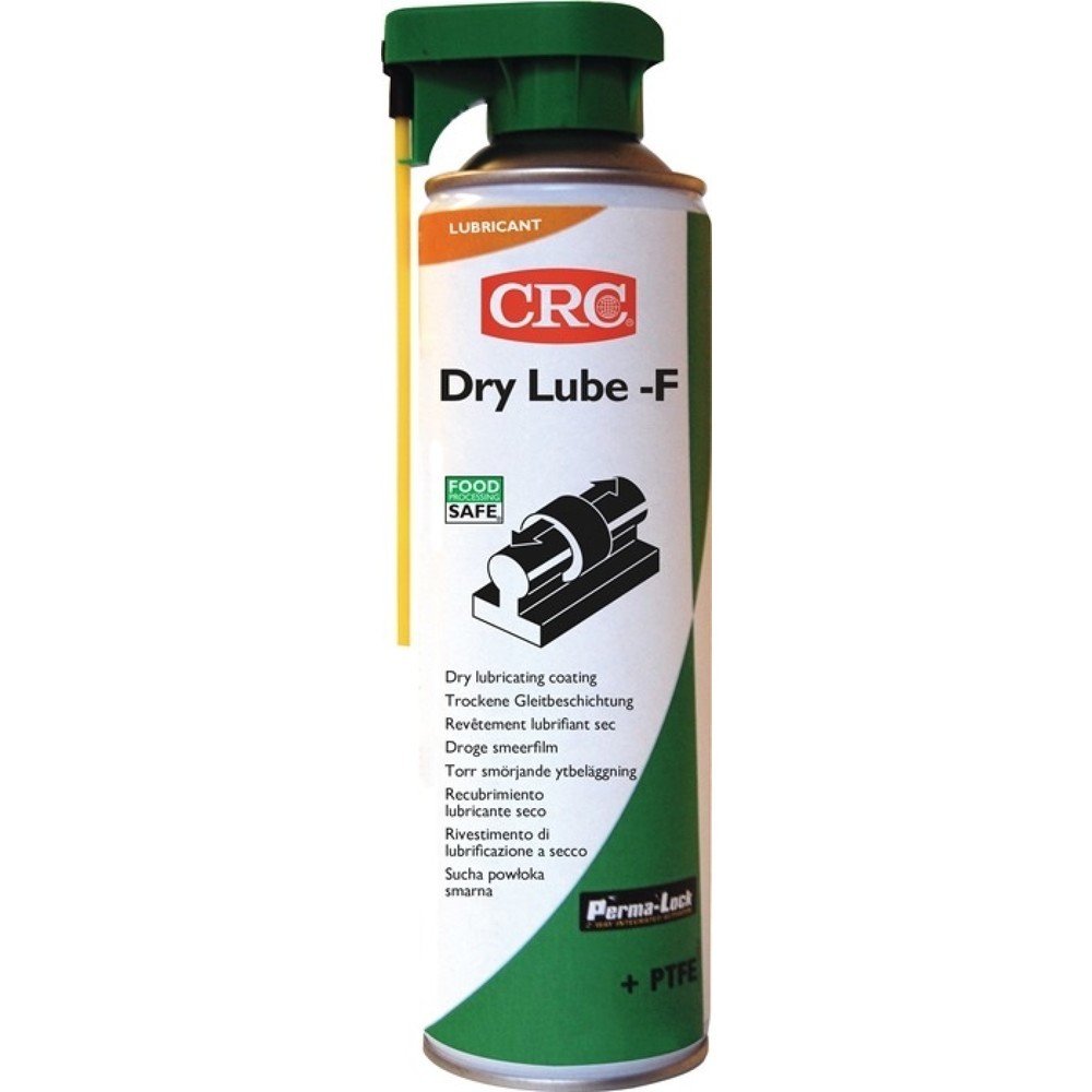 CRC Trockenschmierstoff DRY LUBE-F, NSF H1, weiß, Spraydose, 500 ml