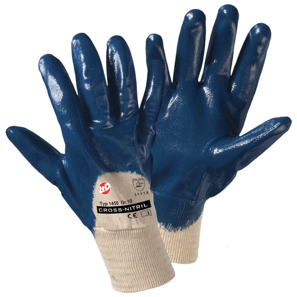 CROSS-NITRIL Handschuh mit Strickbund, Größe 10