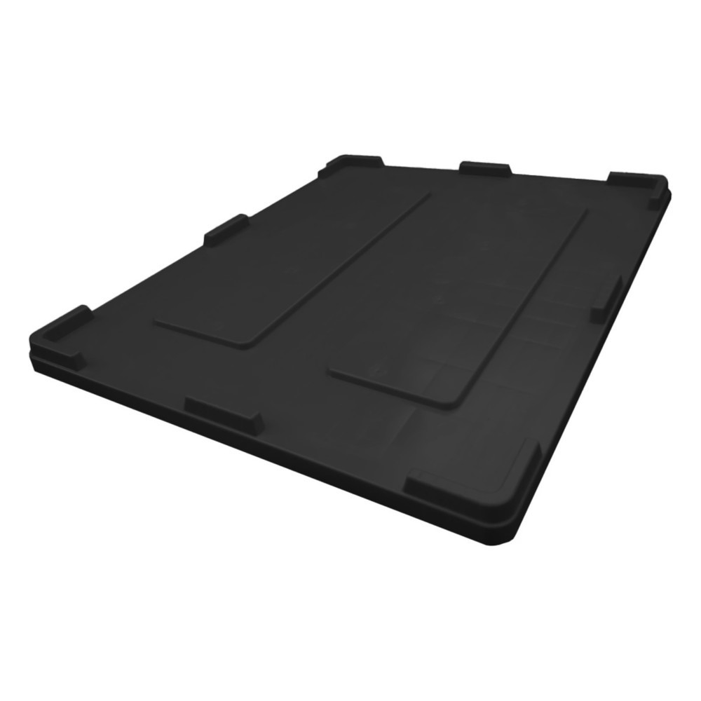Deckel für Palettenbox, 1200x1000 mm, schwarz, zum Auflegen