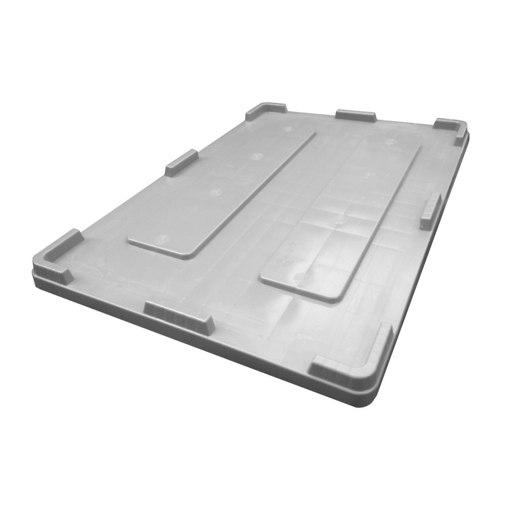 Deckel für Palettenbox, 1200x800 mm, grau, zum Auflegen