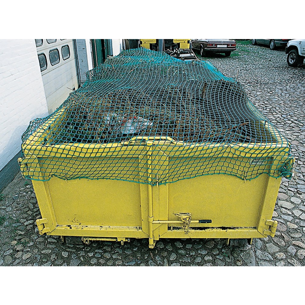 Dolezych Container-Abdecknetz, knotenlos, umlaufende Randeinfassung, Maschenweite 45 mm, Maße 3,0 x 3,50 m