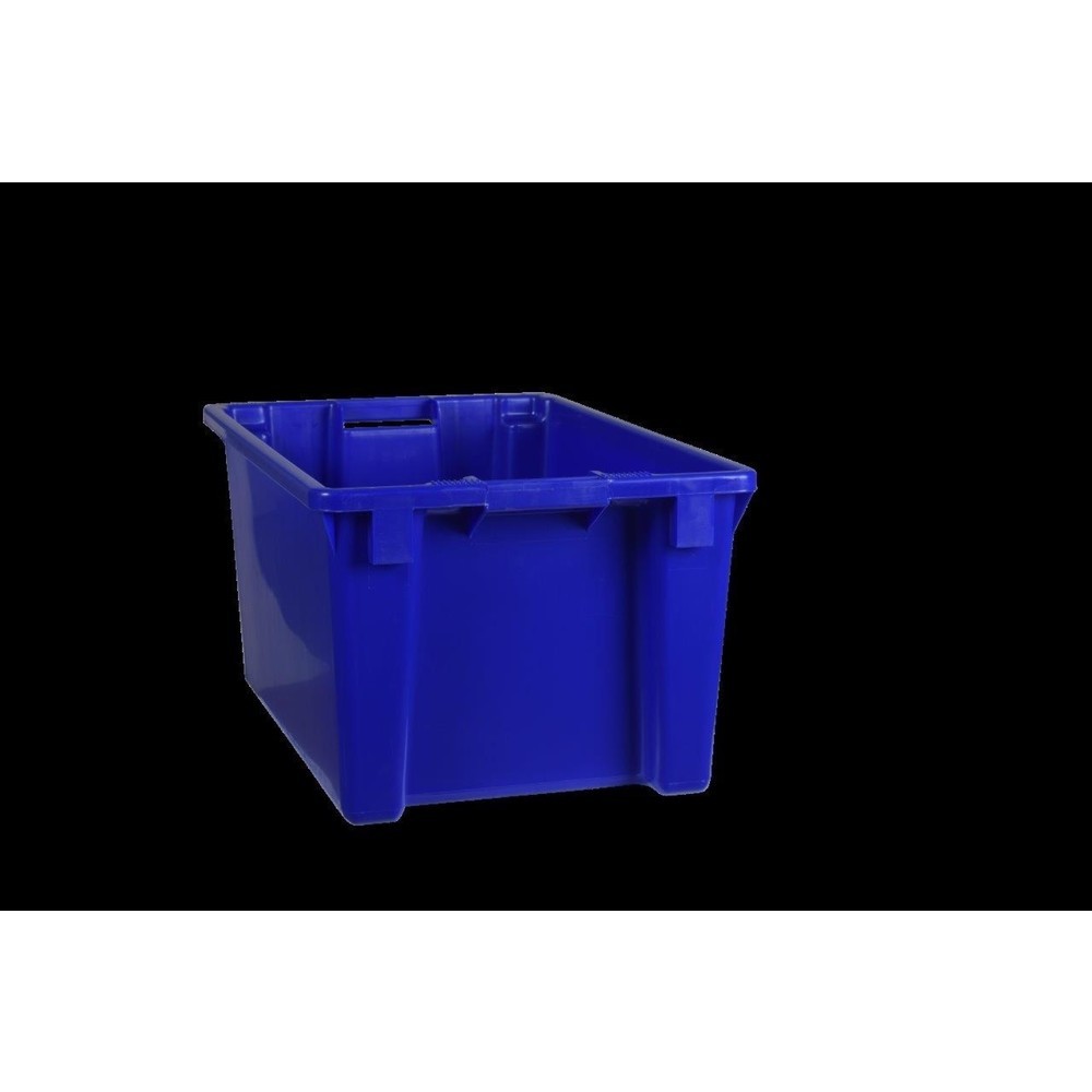 Drehstapelbehälter aus Polypropylen, 50 Liter, blau