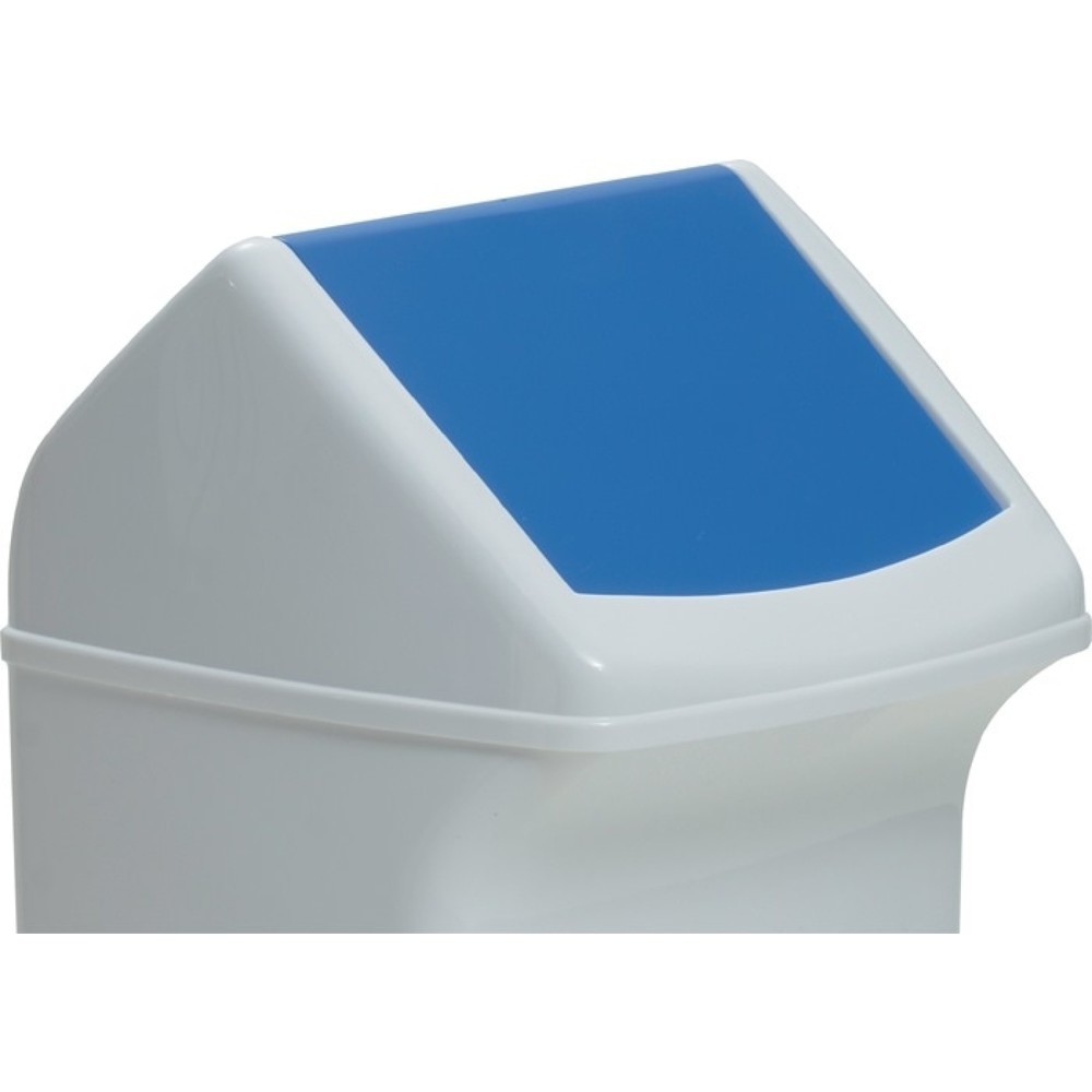 DURABLE Deckel, passend für Abfallsammler 40 l, Polyethylen blau B330xT330mm, mit Einwurfklappe