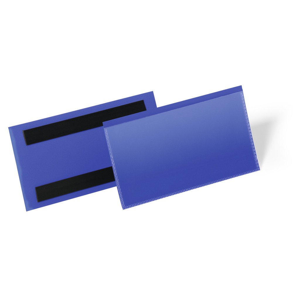 DURABLE Magnetische Etikettentasche 150 x 67 mm, dunkelblau