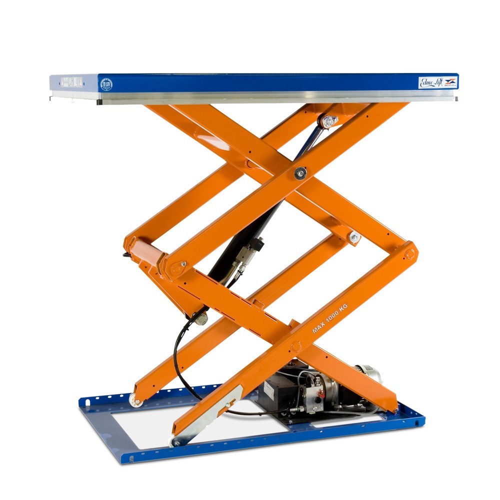 EdmoLift® Doppelscheren-Hubtisch T-Serie, TK 1.000 kg, Plattform à 1.300 x 1.000 mm